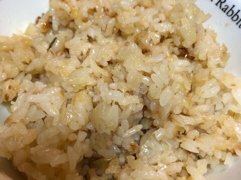 冷やご飯で☆オニオンバターライス